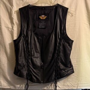 Harley-Davidson Black Leather Vest